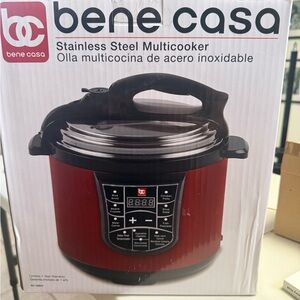 Red Stainless Steel Multicooker